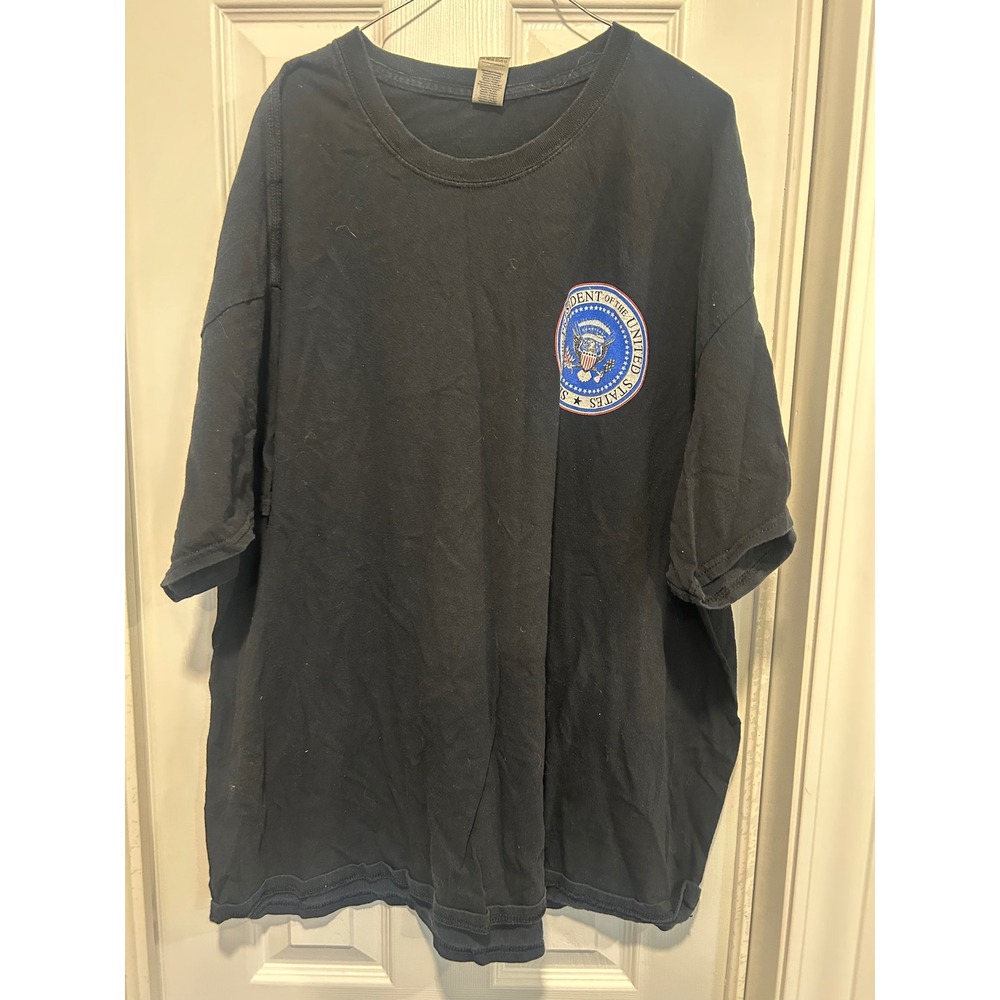 Trump‎ 2020 President Seal Graphic T-Shirt Mens 3XL Black Heavy Cotton Tee